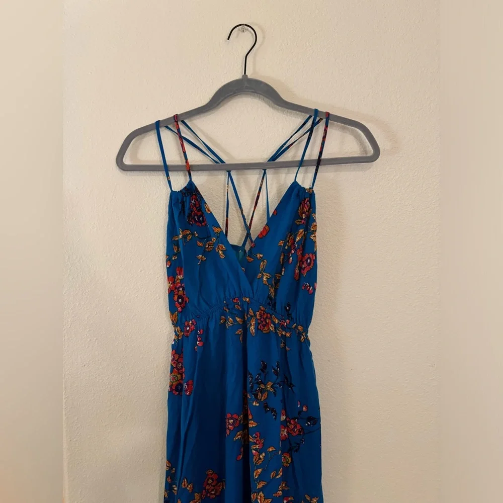 Blue floral maxi dress medium Xhilaration from Target - Picture 3 of 6